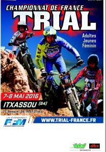 Affiche du championnat de France de Trial 2016 à Itxassou
